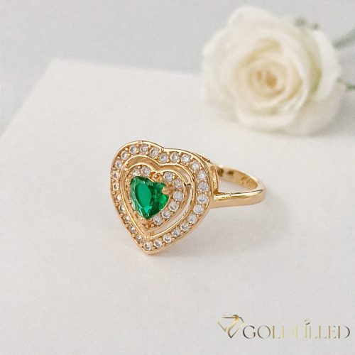  Inel antialergic „Goldfilled”, disponibile în diferite mărimi, culoare 18K