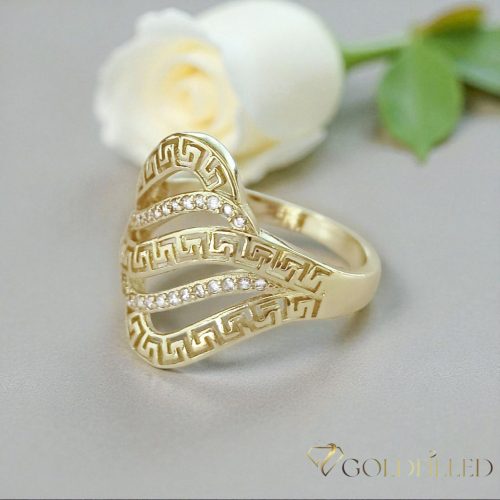  Inel antialergic „Goldfilled”, disponibile în diferite mărimi, culoare 14K