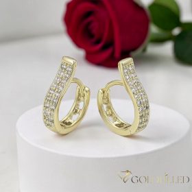 Goldfilled Antialergic Cercei  17mm 14K Culoare