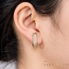 Goldfilled Antialergic Cercei  17mm 14K Culoare