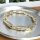Brățară antialergică „Goldfilled” 22cm /8-9mm, culoare multicoloră (14K) 