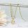 Lanț antialergic „Goldfilled” 50cm/3mm + pandantiv, culoare 14K