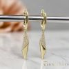 Goldfilled Cercei antialergici 40mm culoare 14K	
