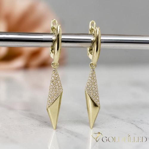 Goldfilled Cercei antialergici 40mm culoare 14K	