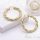 Goldfilled Cercei antialergici cerc 50mm culoare 14K	