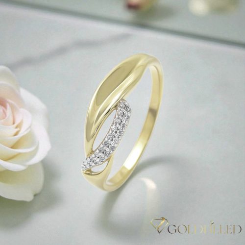  Inel antialergic „Goldfilled”, disponibile în diferite mărimi, culoare 14K