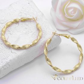 Goldfilled Cercei  35mm culoare 14K	