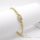 Bratara antialergica placata cu aur "Goldfilled" 17-20cm/4-8mm 14K color