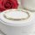 Bratara placata cu aur "Goldfilled" anti-alergenic, lungime 19 cm si grosime 4 mm, culoare 14K