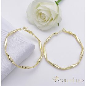 Goldfilled Cercei antialergici cerc 50mm culoare 14K	