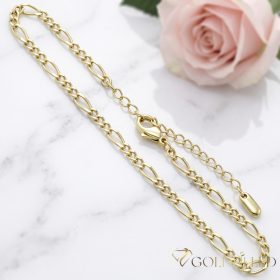Brățară de gleznă Goldfilled Max. 27cm Culoare 14K