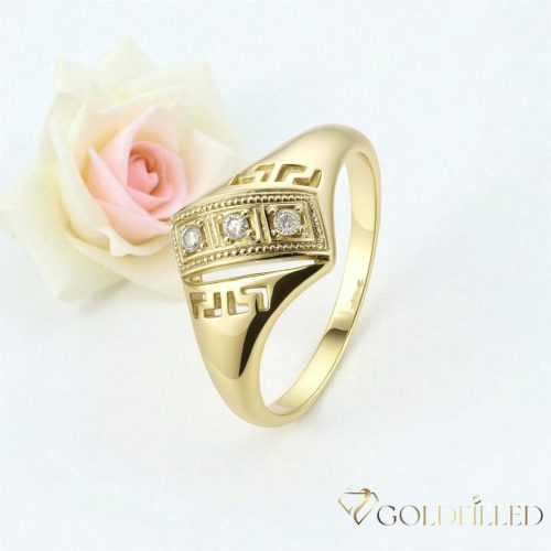  Inel antialergic „Goldfilled”, disponibile în diferite mărimi, culoare 14K