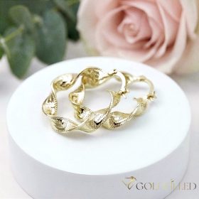 Goldfilled Cercei  30mm culoare 14K	