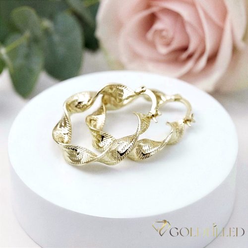 Goldfilled Cercei  30mm culoare 14K	