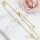 Brățară de gleznă Goldfilled Max. 27cm Culoare 14K