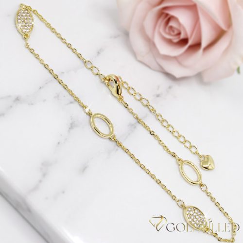 Brățară de gleznă Goldfilled Max. 27cm Culoare 14K