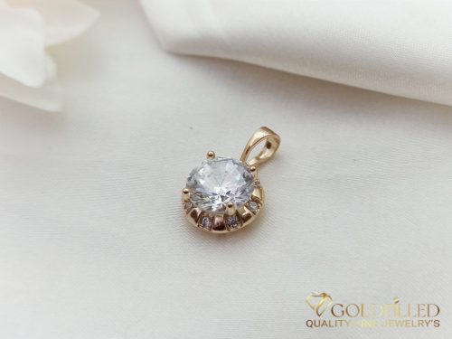 Pandantiv antialergic „Goldfilled” 18 mm, culoare 18K