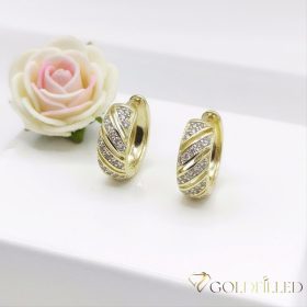 Goldfilled Antialergic Cercei 18mm 14K Culoare