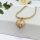 Lanț antialergic „Goldfilled” 50cm/3mm + pandantiv, culoare 18K