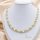 Colier exclusiv antialergic „Goldfilled” 45cm/8mm, culoare 14K multicoloră