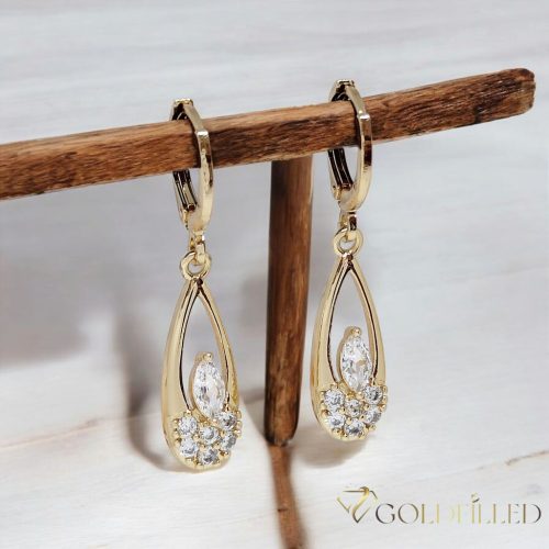 Goldfilled Cercei antialergici 35mm culoare 18K	
