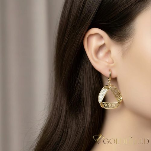 Cercei Goldfilled Antialergici 38mm 14K culoare