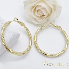 Goldfilled Cercei antialergici cerc 40mm culoare 14K	