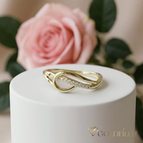  Inel antialergic „Goldfilled”, disponibile în diferite mărimi, culoare 14K