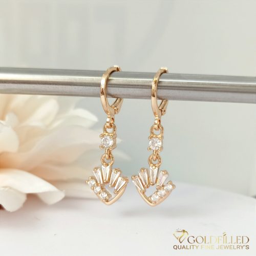 Goldfilled Cercei Antialergici 32mm 18K Culoare	