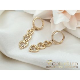Cercei Goldfilled 37mm culoare 18K	