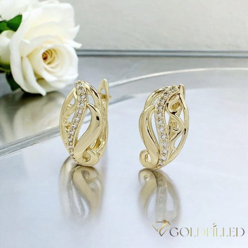 Goldfilled Antialergic Cercei 18mm 14K Culoare