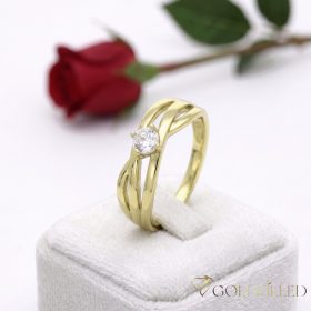    Inel antialergic „Goldfilled”, disponibile în diferite mărimi, culoare 14K