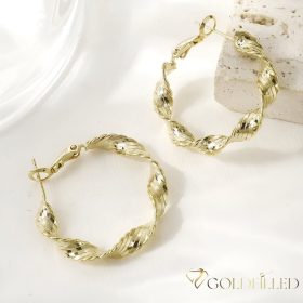 Goldfilled Cercei  30mm culoare 14K	
