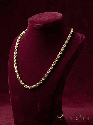 Colier Luxury Antialergic Goldfilled 45cm Lung și 5 mm Lățime Culoare 14K