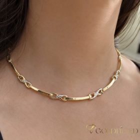   Colier exclusiv antialergenic „Goldfilled” placat cu aur, în mai multe dimensiuni 6 mm grosime, culoare 14K Multicolor 