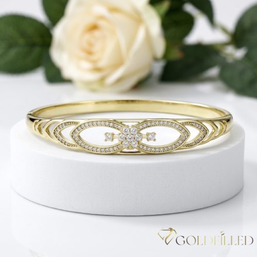 Brățară antialergică „Goldfilled” 4-10mm culoare  (14K) diametru 60mm "deschizabil"