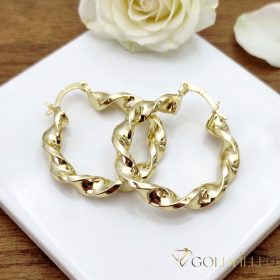 Goldfilled Cercei  30mm culoare 14K	