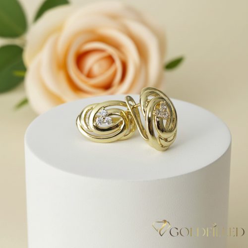 Goldfilled Antialergic Cercei 18mm 14K Culoare