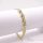 Bratara placata cu aur "Goldfilled" anti-alergenic, lungime 19 cm si grosime 7 mm, culoare 14K
