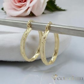 Goldfilled Cercei  30mm culoare 14K	