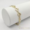 Bratara placata cu aur "Goldfilled" anti-alergenic, lungime 19 cm si grosime 10 mm, culoare 14K