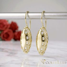 Goldfilled Cercei antialergici 38mm culoare 14K	