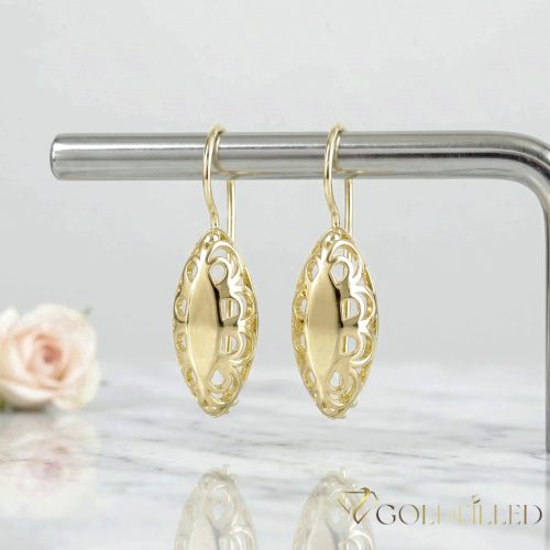 Goldfilled Cercei antialergici 38mm culoare 14K	