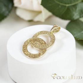Pandantiv antialergic „Goldfilled” 32mm, culoare 14K