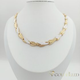   Colier exclusiv antialergic „Goldfilled” 45cm/7,2mm, culoare multicoloră 18K