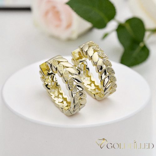 Goldfilled Antialergic Cercei 20mm 14K Culoare