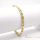 Bratara placata cu aur "Goldfilled" anti-alergenic, lungime 17 cm si grosime 5 mm, culoare 14K