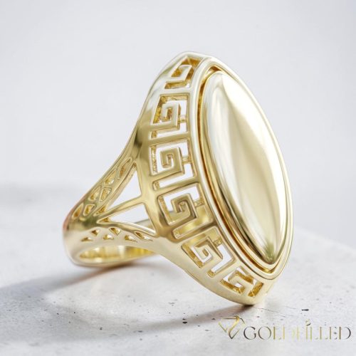  Inel antialergic „Goldfilled”, disponibile în diferite mărimi, culoare 14K