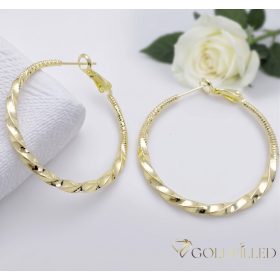 Goldfilled Cercei antialergici cerc 40mm culoare 14K	