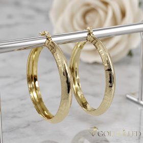Goldfilled Cercei antialergici cerc 50mm culoare 14K	
